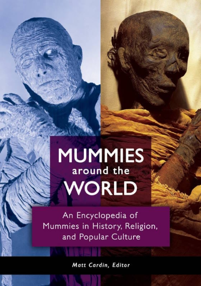 Book cover: Mummies around the World by Matt Cardin
